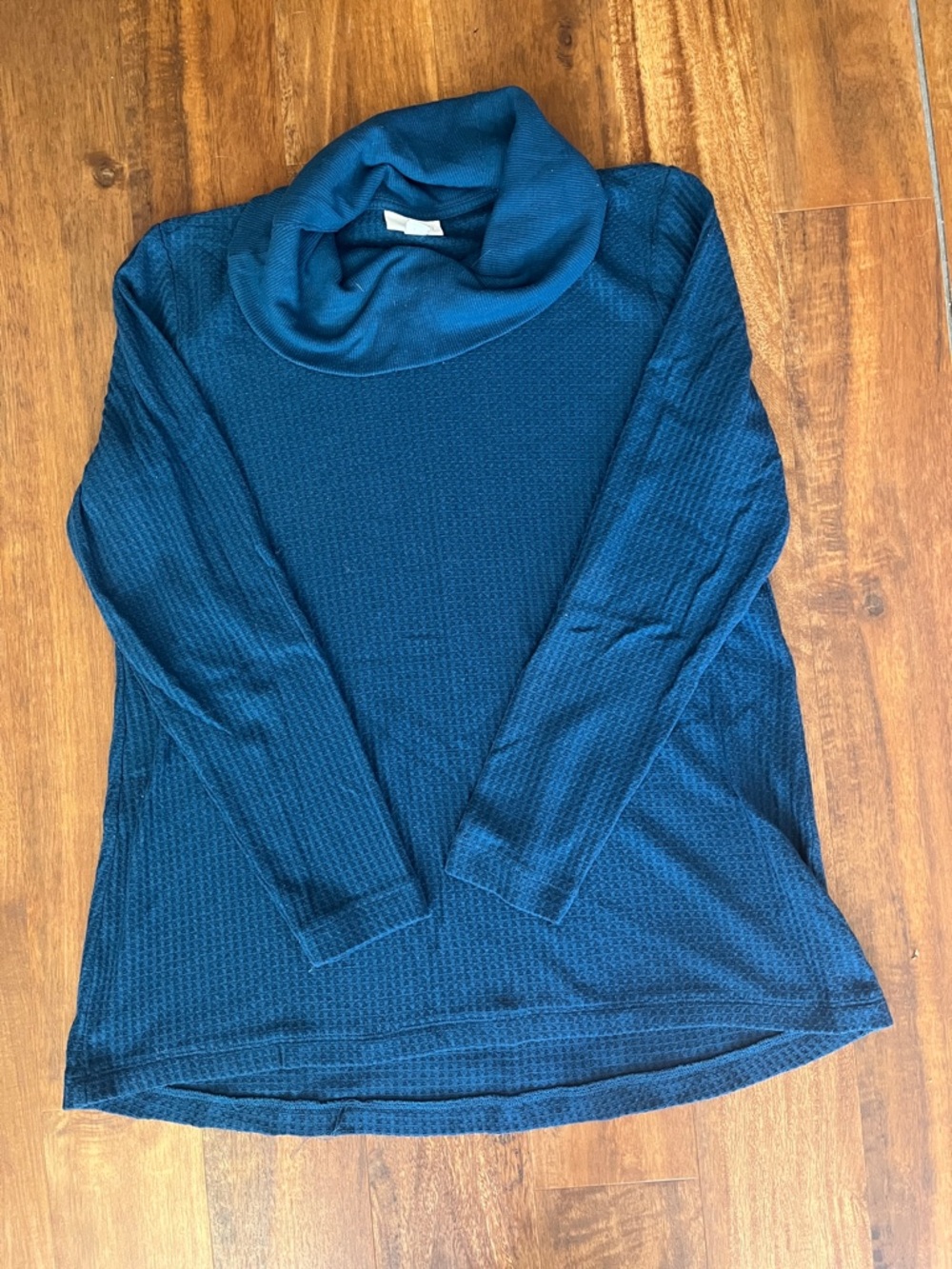 Teal Cowl Neck Women's Sweater - J  Jill size S